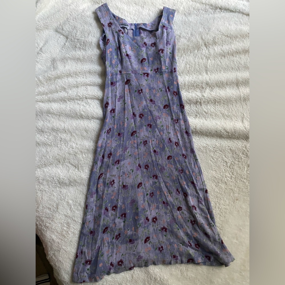Vintage 90s Floral Midi Dress